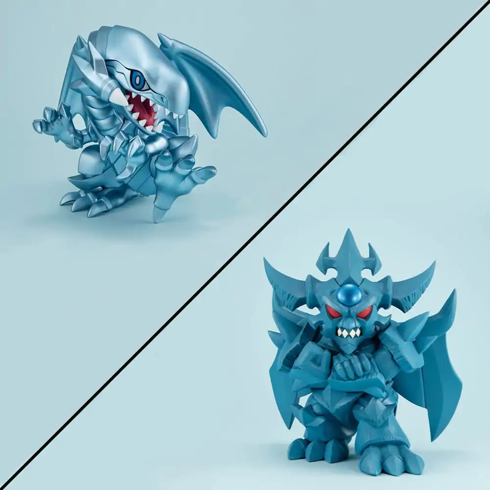 Yu-Gi-Oh! Duel Monsters Megatoon Blue Eyes White Dragon & Obelisk the Tormentor PVC szobor figura (with gift) termékfotó