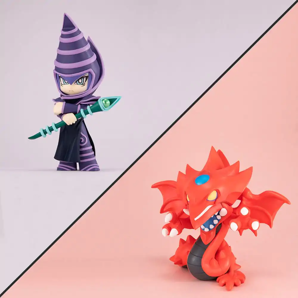 Yu-Gi-Oh! Duel Monsters Megatoon Slifer the Sky Dragon & Dark Magician PVC szobor figura (with gift) termékfotó