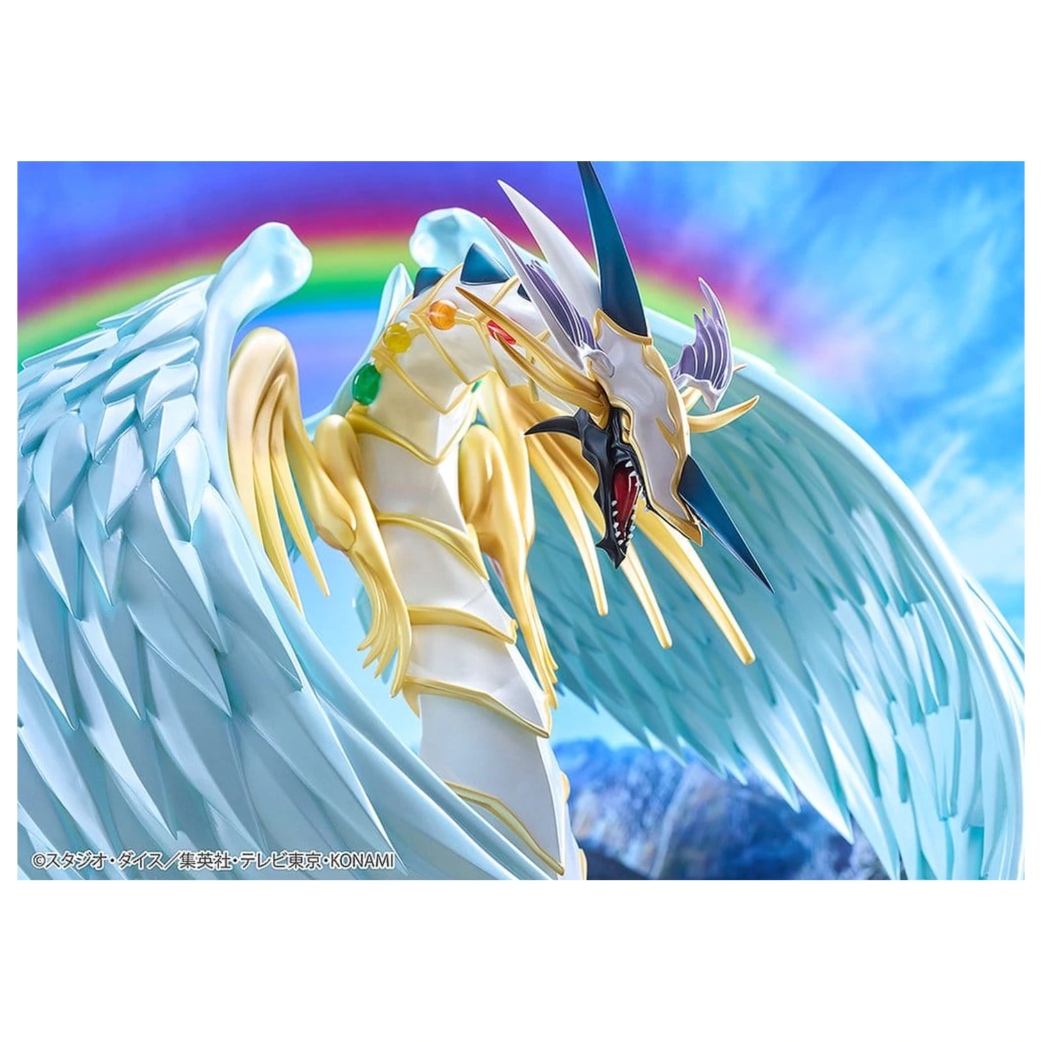 Yu-Gi-Oh! GX Rainbow Dragon PVC figura 28 cm termékfotó