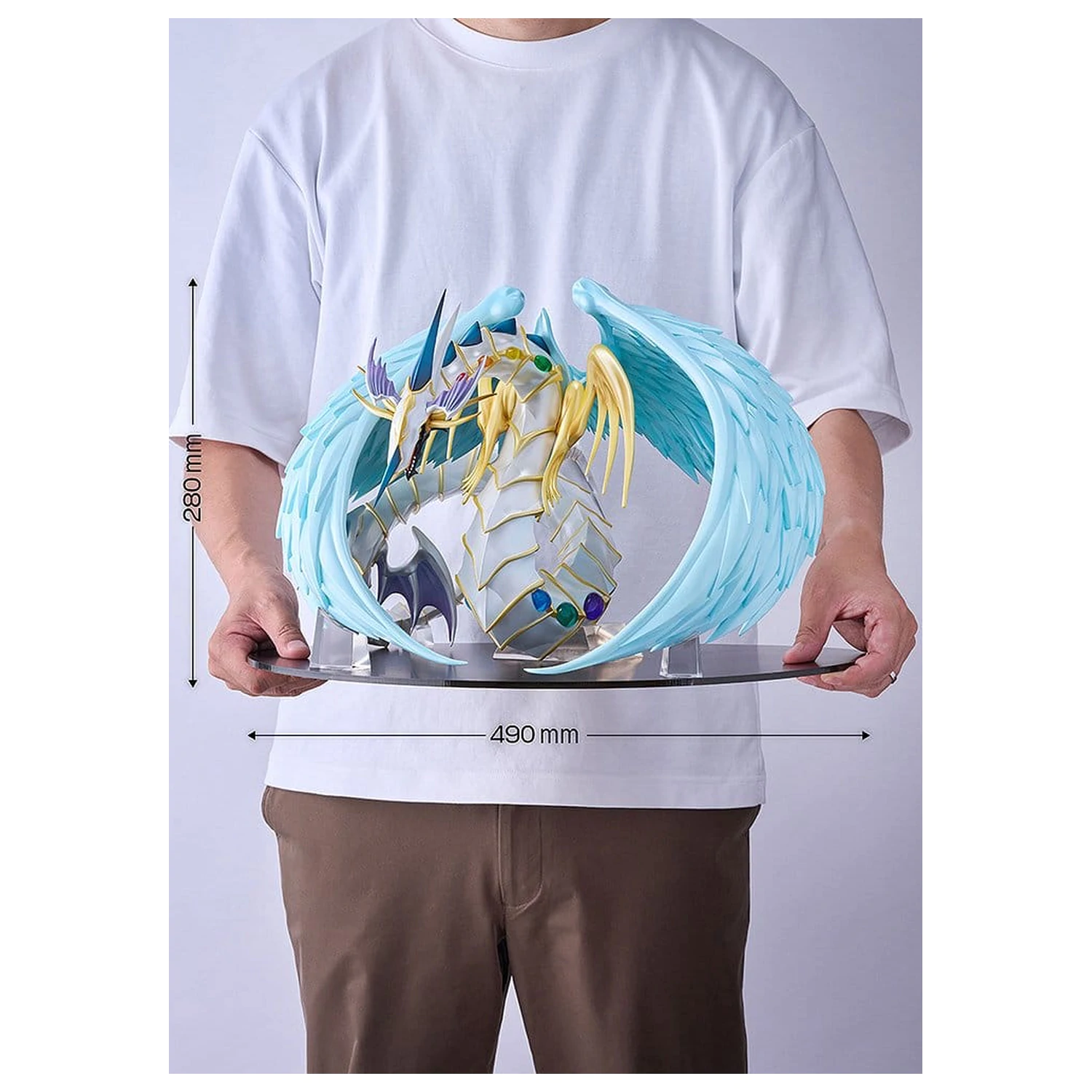 Yu-Gi-Oh! GX Rainbow Dragon PVC figura 28 cm termékfotó