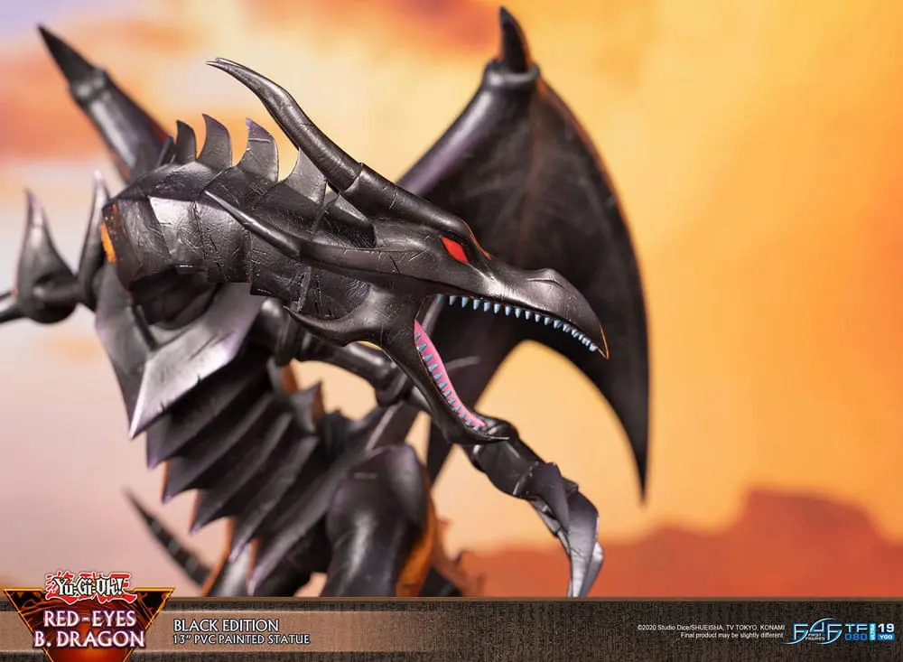 Yu-Gi-Oh! Red-Eyes B. Dragon Black Colour PVC szobor figura 33 cm termékfotó