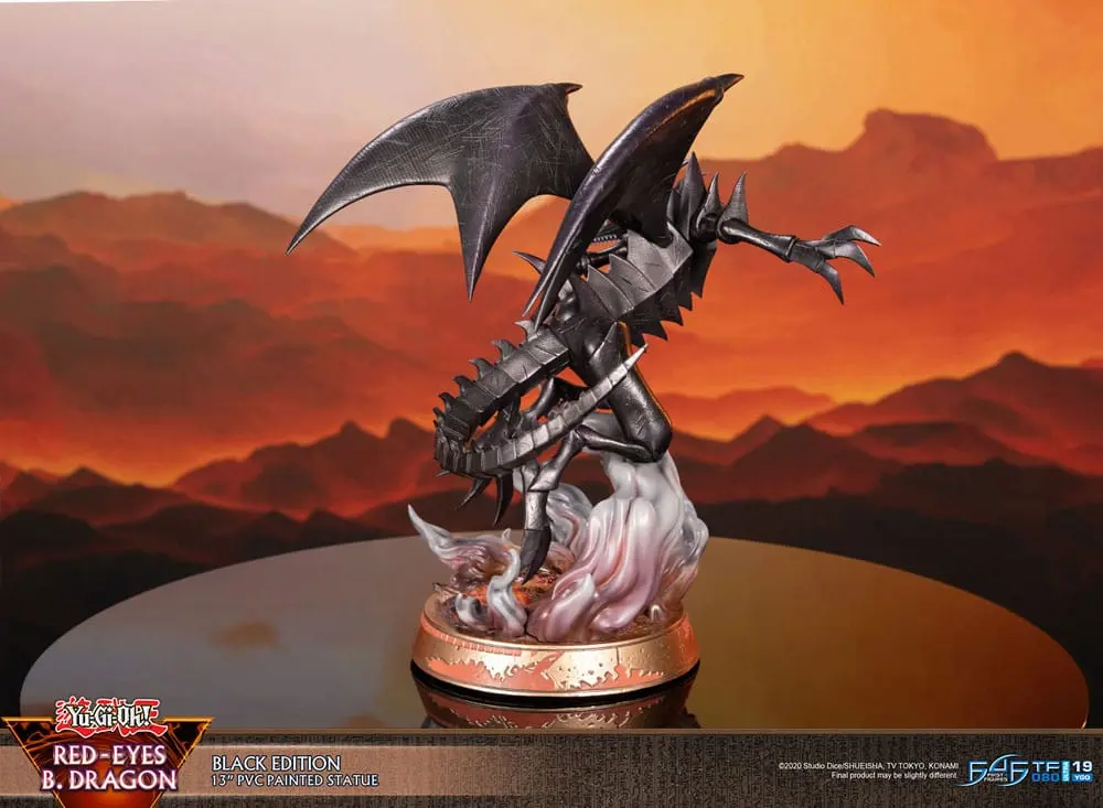 Yu-Gi-Oh! Red-Eyes B. Dragon Black Colour PVC szobor figura 33 cm termékfotó