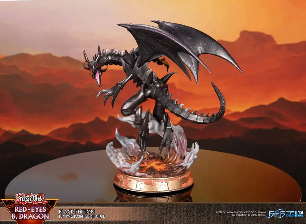 Yu-Gi-Oh! Red-Eyes B. Dragon Black Colour PVC szobor figura 33 cm termékfotó