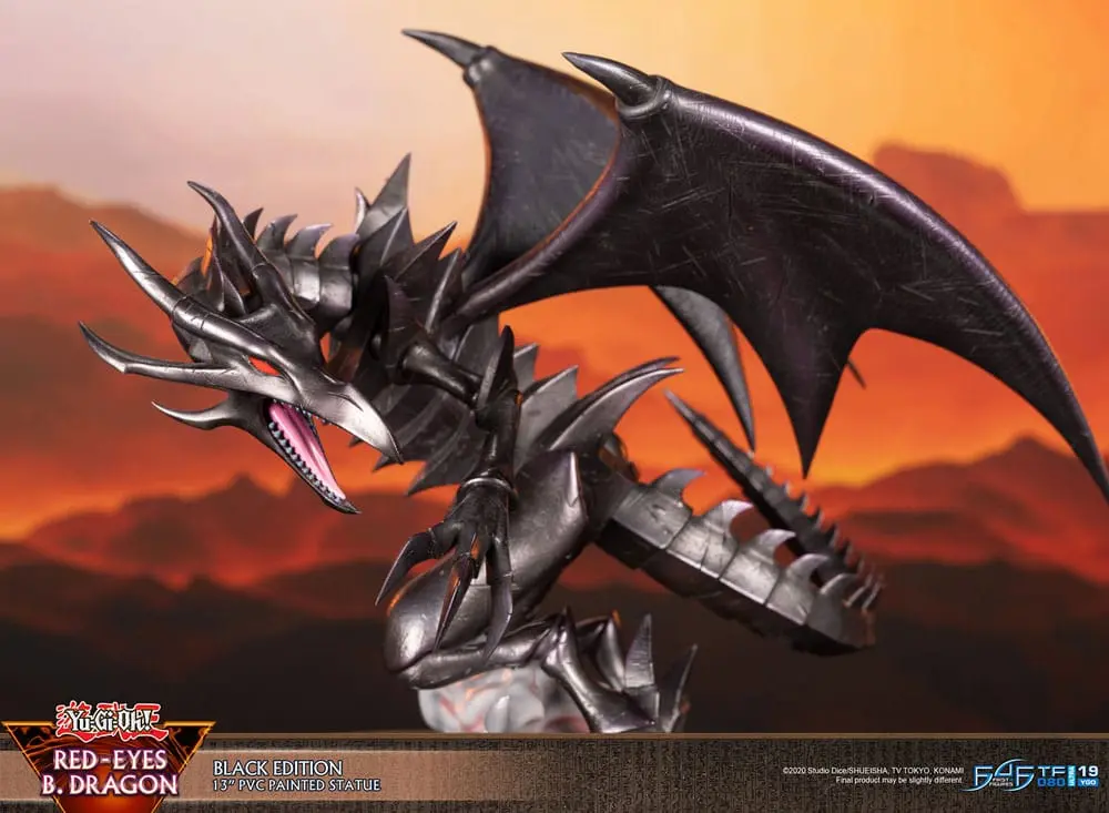 Yu-Gi-Oh! Red-Eyes B. Dragon Black Colour PVC szobor figura 33 cm termékfotó