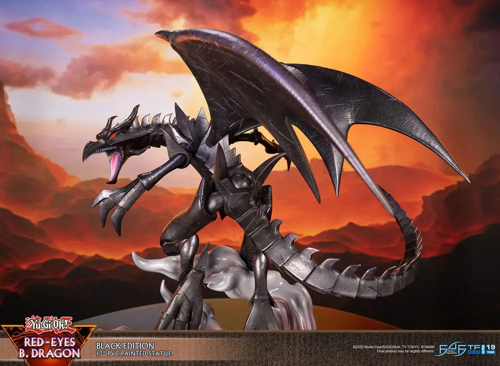 Yu-Gi-Oh! Red-Eyes B. Dragon Black Colour PVC szobor figura 33 cm termékfotó