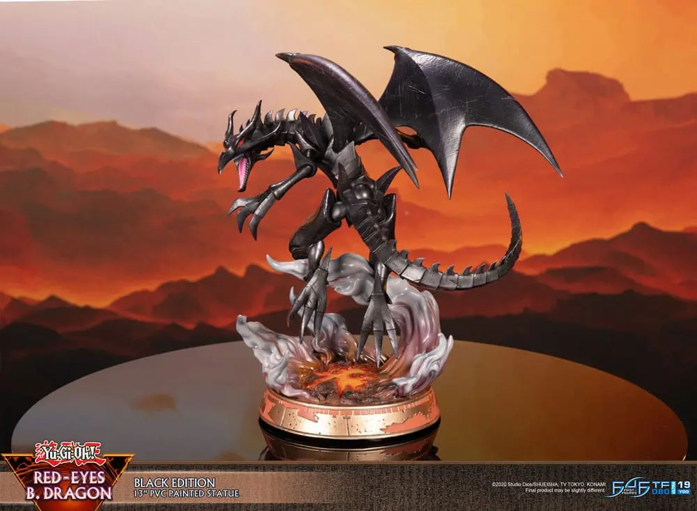 Yu-Gi-Oh! Red-Eyes B. Dragon Black Colour PVC szobor figura 33 cm termékfotó