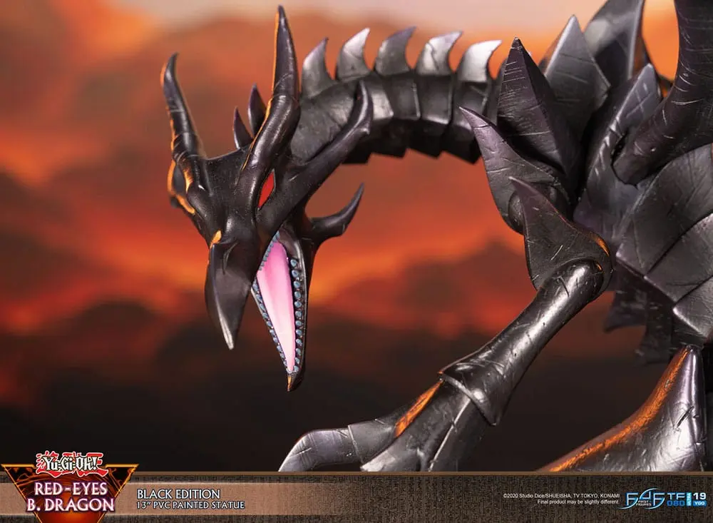 Yu-Gi-Oh! Red-Eyes B. Dragon Black Colour PVC szobor figura 33 cm termékfotó