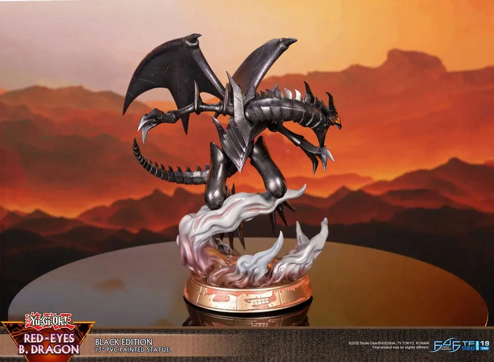 Yu-Gi-Oh! Red-Eyes B. Dragon Black Colour PVC szobor figura 33 cm termékfotó