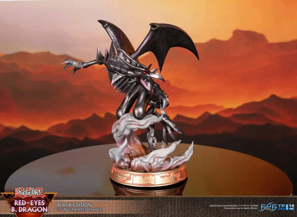 Yu-Gi-Oh! Red-Eyes B. Dragon Black Colour PVC szobor figura 33 cm termékfotó