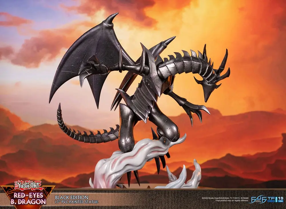 Yu-Gi-Oh! Red-Eyes B. Dragon Black Colour PVC szobor figura 33 cm termékfotó