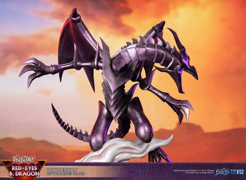 Yu-Gi-Oh! Red-Eyes B. Dragon Purple Colour PVC szobor figura 33 cm termékfotó