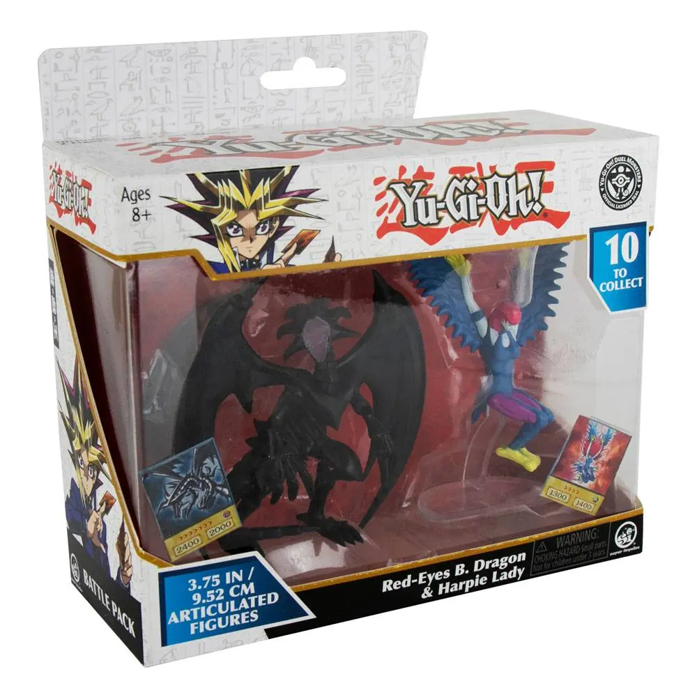 Yu-Gi-Oh! Red-Eyes Black Dragon &amp; Harpie Lady akciófigura csomag 10 cm termékfotó