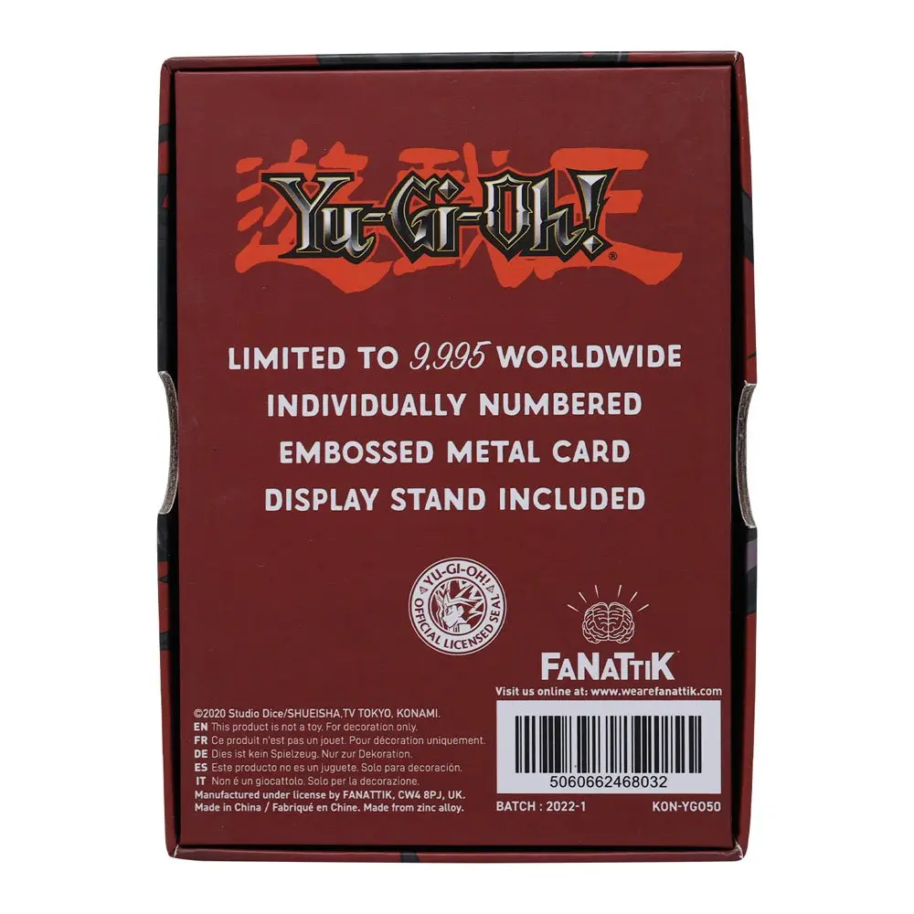 Yu-Gi-Oh! Replica Card Red Eyes B. Dragon Limited Edition termékfotó