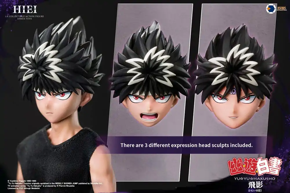 Yu Yu Hakusho 1/6 Hiei (Luxury Version) akciófigura 30 cm termékfotó