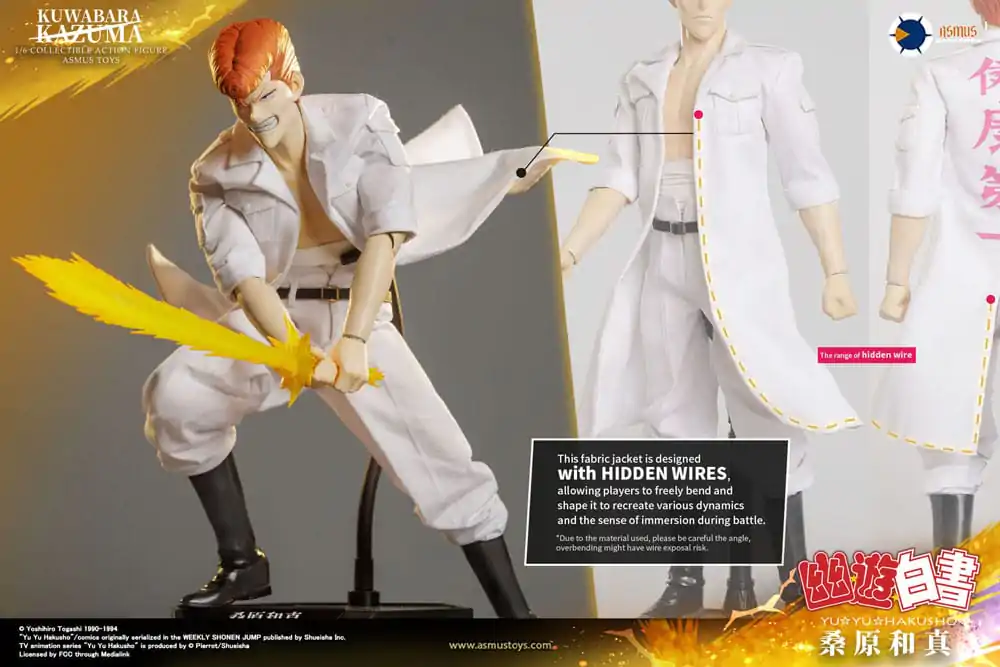 Yu Yu Hakusho Action Figure 1/6 Kazuma Kuwabara 30 cm termékfotó