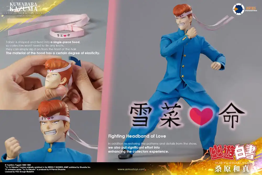 Yu Yu Hakusho Action Figure 1/6 Kazuma Kuwabara (Luxury Version) 30 cm termékfotó