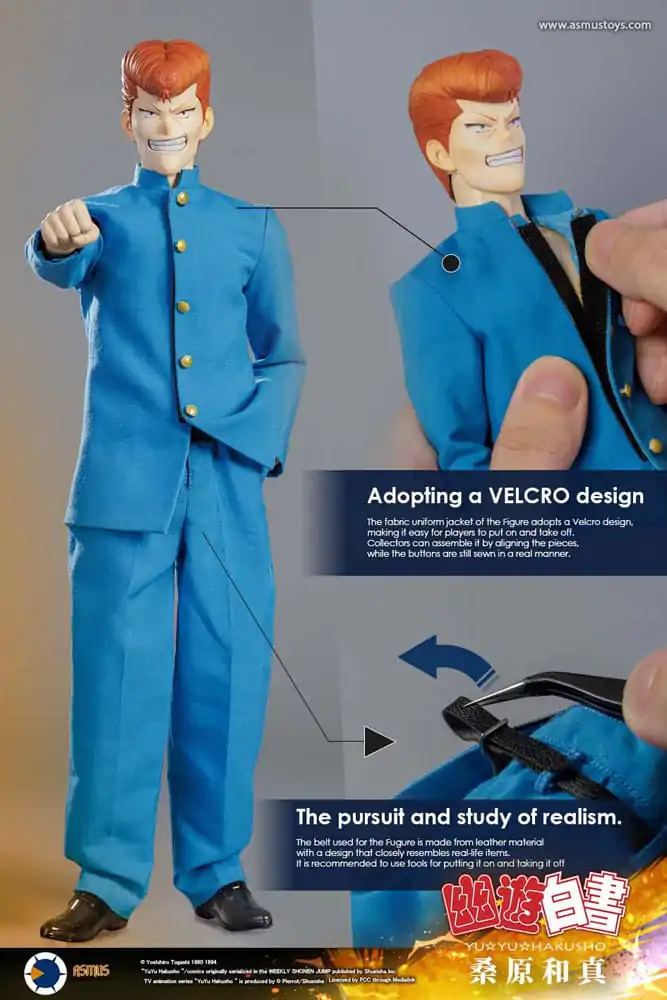 Yu Yu Hakusho Action Figure 1/6 Kazuma Kuwabara (Luxury Version) 30 cm termékfotó