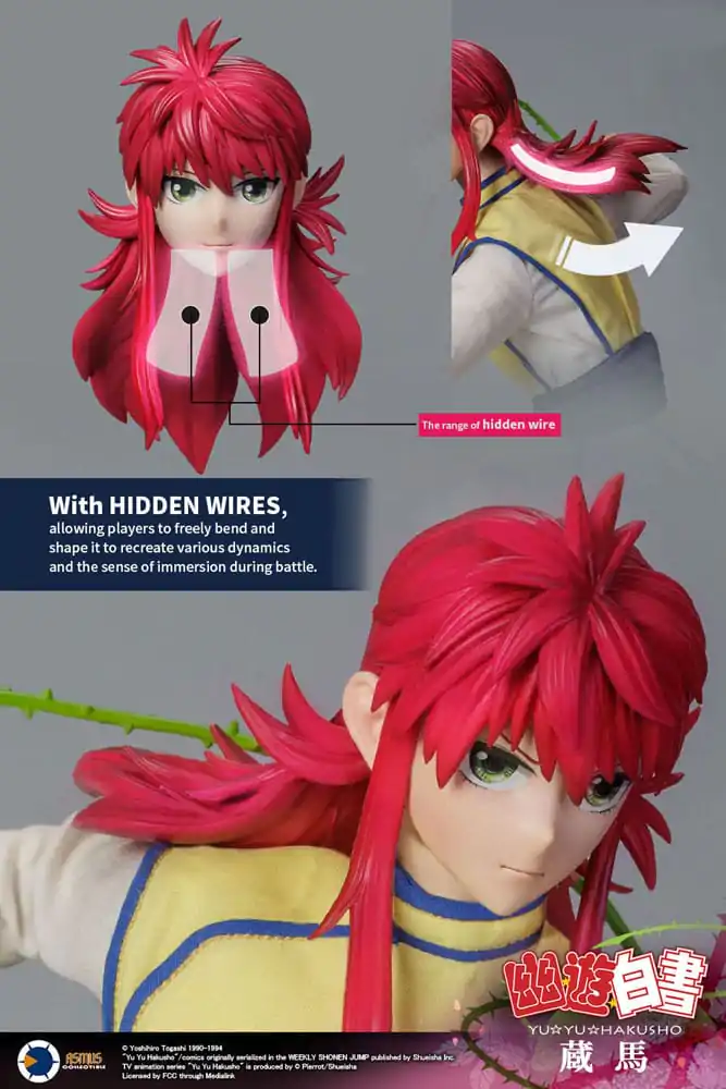 Yu Yu Hakusho 1/6 Kurama akciófigura 30 cm termékfotó