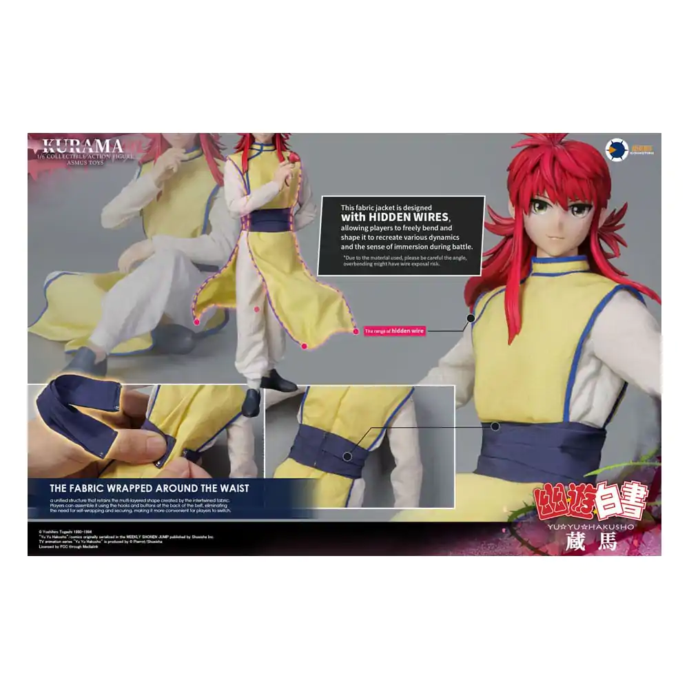 Yu Yu Hakusho 1/6 Kurama (Luxury Edition) akciófigura 30 cm termékfotó