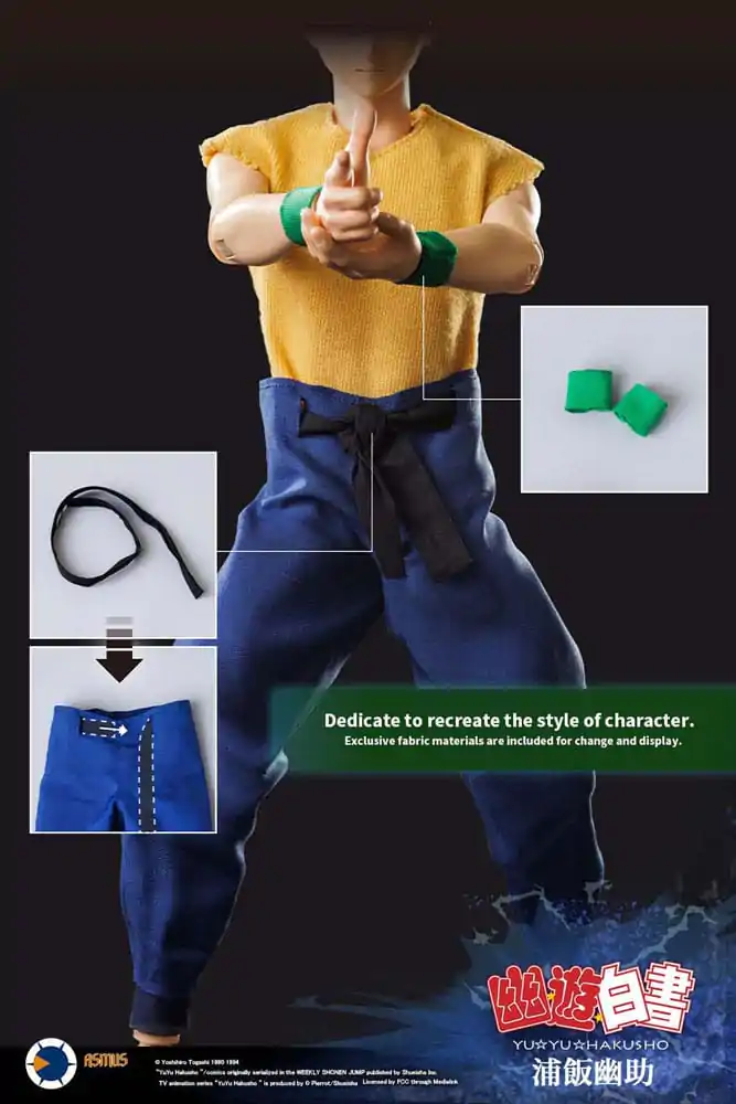 Yu Yu Hakusho 1/6 Yusuke Urameshi akciófigura 30 cm termékfotó