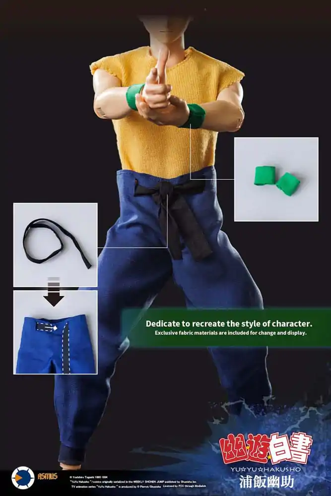 Yu Yu Hakusho 1/6 Yusuke Urameshi (Luxury Version) akciófigura 30 cm termékfotó