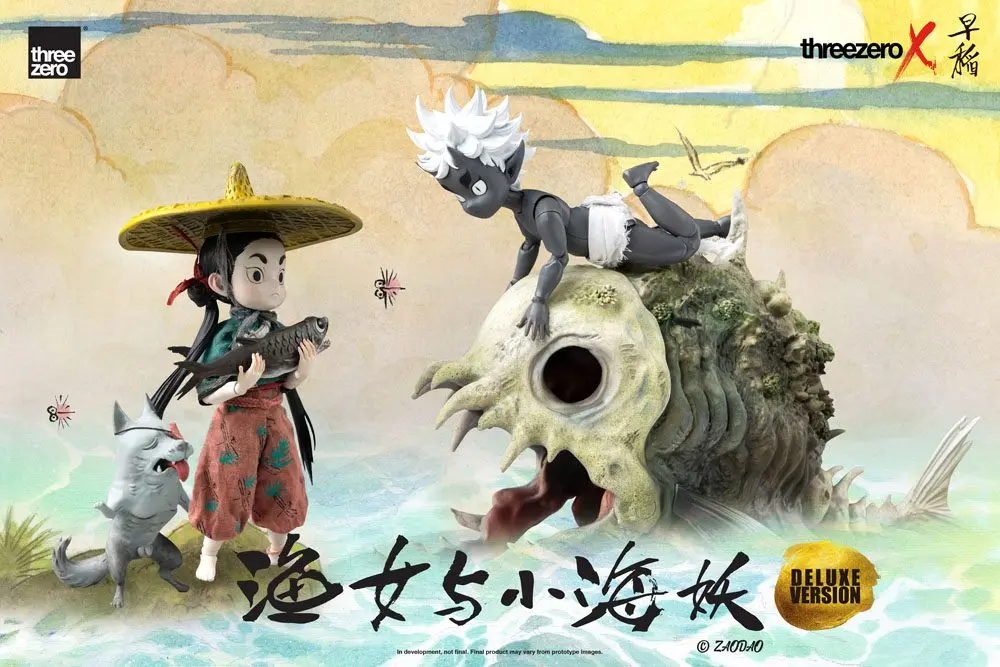 Zao Dao1/6 Fishergirl and Little Sea Elf Deluxe Edition  szobor figurák 15 cm termékfotó