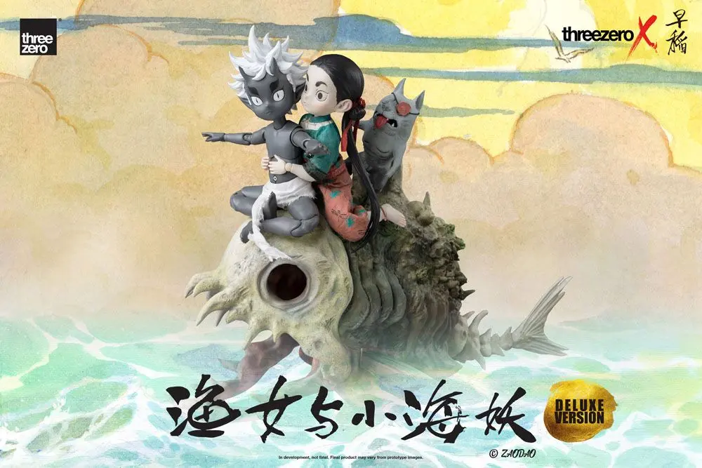 Zao Dao1/6 Fishergirl and Little Sea Elf Deluxe Edition  szobor figurák 15 cm termékfotó
