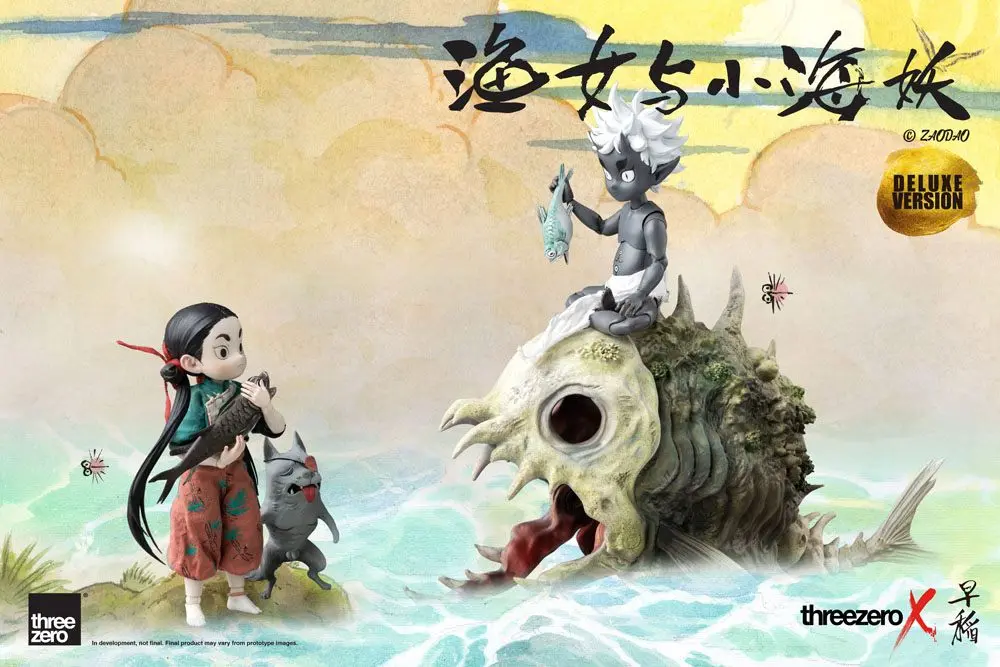 Zao Dao1/6 Fishergirl and Little Sea Elf Deluxe Edition  szobor figurák 15 cm termékfotó