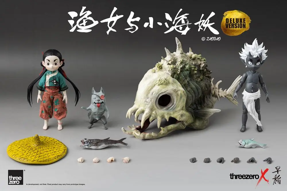 Zao Dao1/6 Fishergirl and Little Sea Elf Deluxe Edition  szobor figurák 15 cm termékfotó