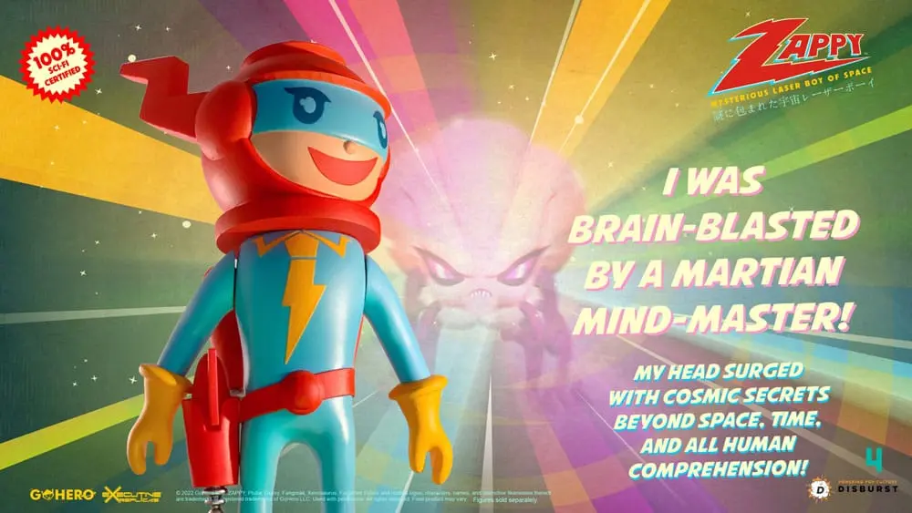 Zappy Mysterious Laser Boy of Space akciófigura 22 cm termékfotó