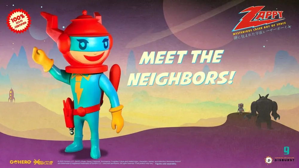 Zappy Mysterious Laser Boy of Space akciófigura 22 cm termékfotó