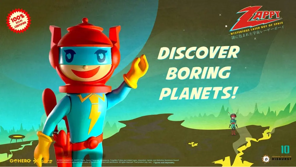 Zappy Mysterious Laser Boy of Space akciófigura 22 cm termékfotó