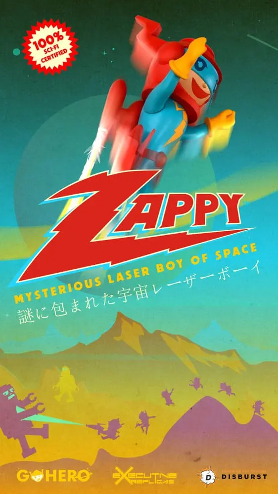 Zappy Mysterious Laser Boy of Space akciófigura 22 cm termékfotó