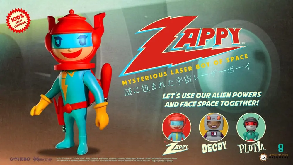 Zappy Mysterious Laser Boy of Space akciófigura 22 cm termékfotó
