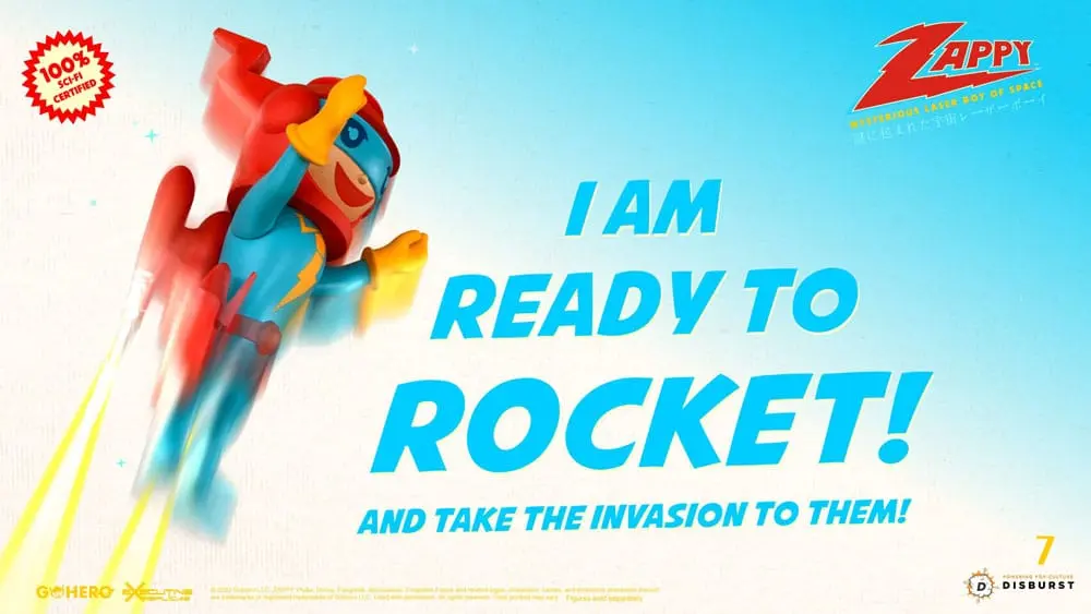 Zappy Mysterious Laser Boy of Space akciófigura 22 cm termékfotó