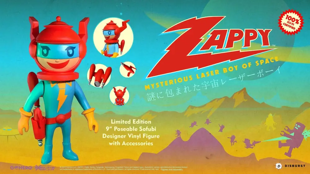 Zappy Mysterious Laser Boy of Space akciófigura 22 cm termékfotó