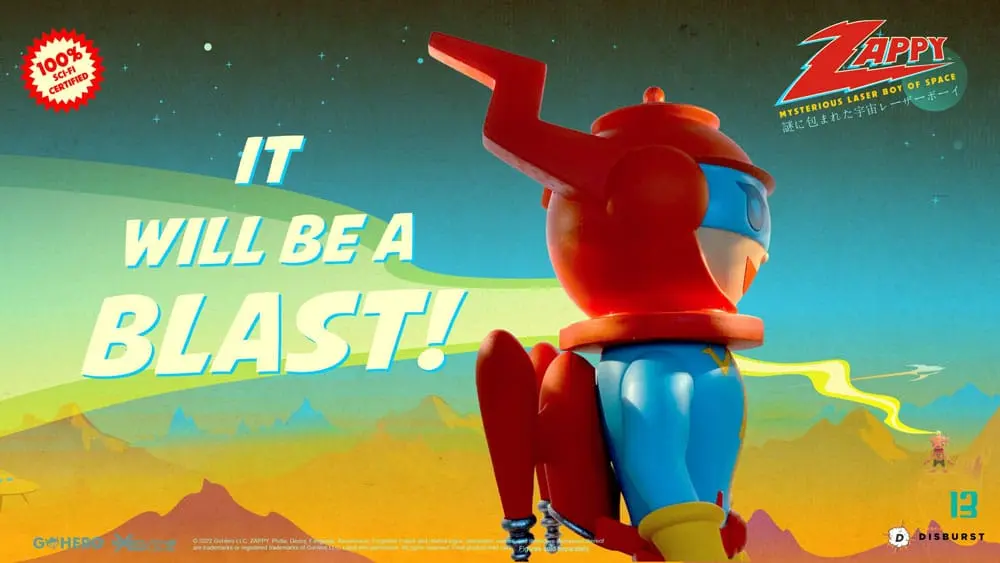 Zappy Mysterious Laser Boy of Space akciófigura 22 cm termékfotó