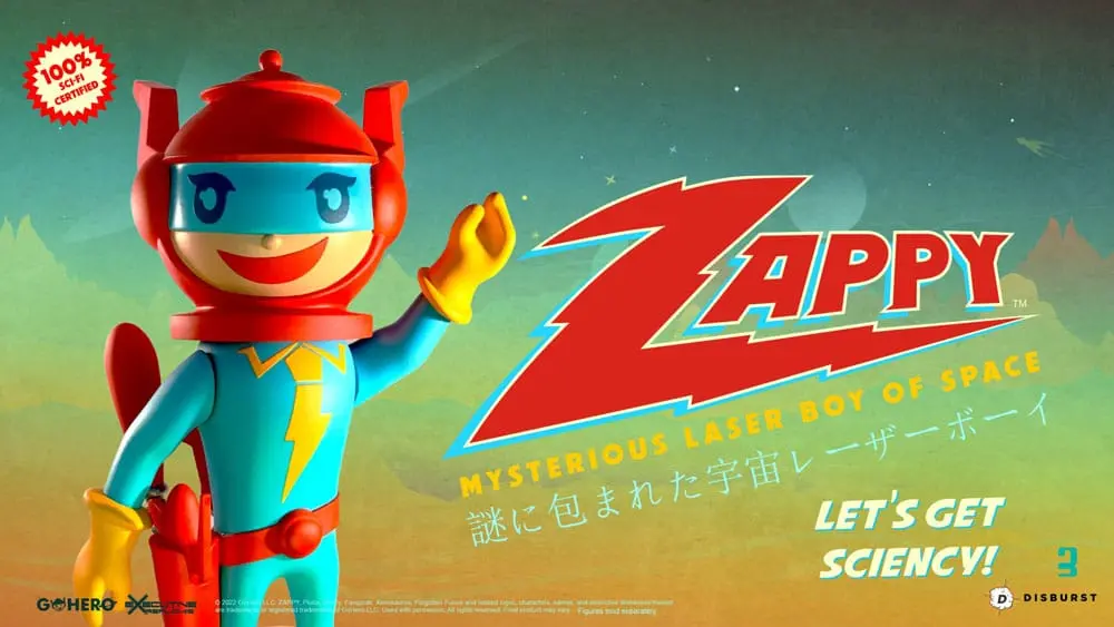 Zappy Mysterious Laser Boy of Space akciófigura 22 cm termékfotó