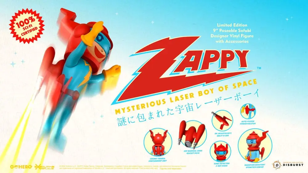 Zappy Mysterious Laser Boy of Space akciófigura 22 cm termékfotó
