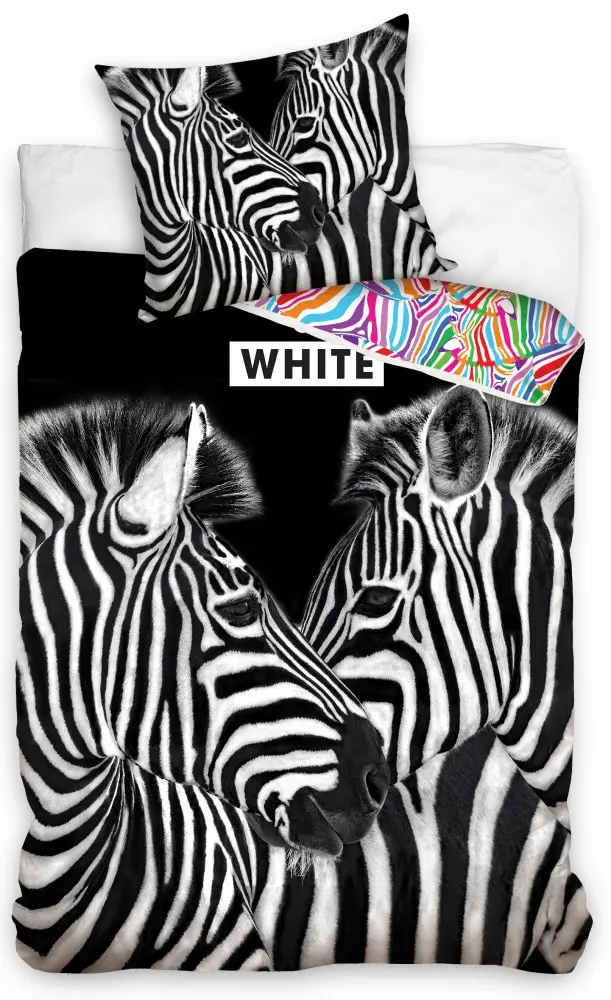 Zebra ágyneműhuzat 140×200cm, 70×90 cm termékfotó