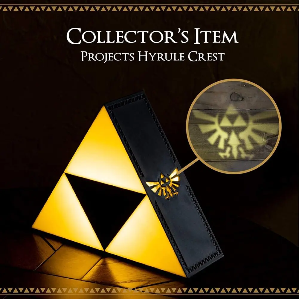 Zelda Triforce lámpa termékfotó