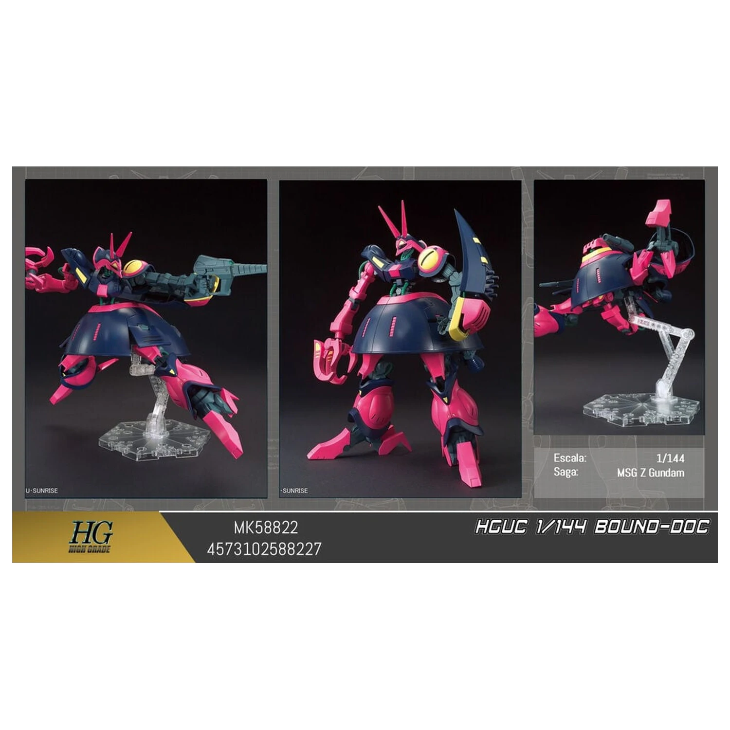 Zeta Gundam NRX-055 Baund Doc Mobile Suit modell készlet HGUC 1/144 termékfotó
