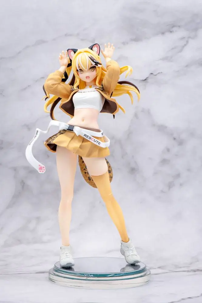 Zetsumetsukigudan 1/7 Rescue No. 15 Shi Hu - Leopard Cat PVC szobor figura 23 cm termékfotó