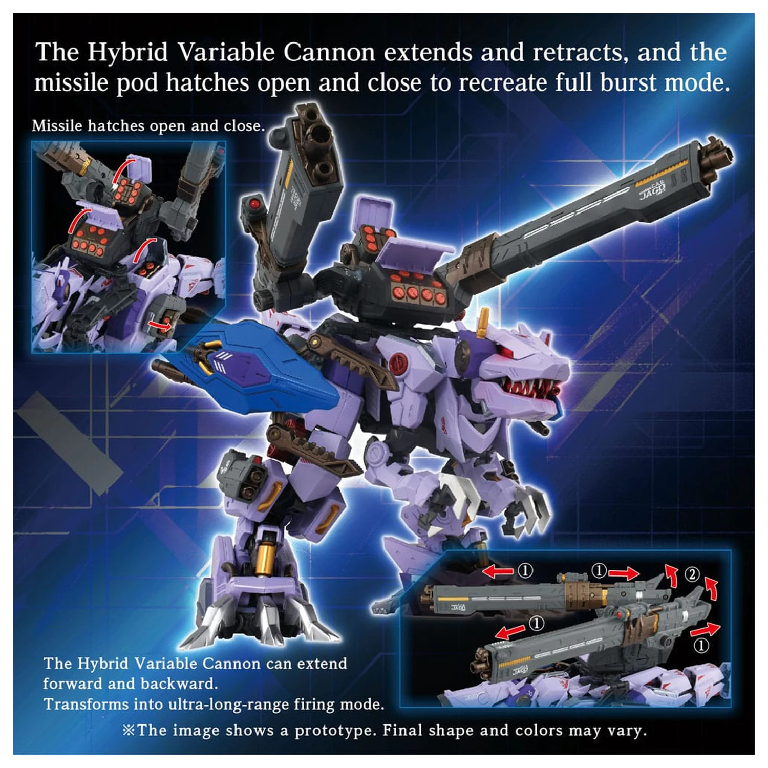 Zoids AM-Z01CP Berserk Fury Sturm & Jagd Unit modell készlet kiegészítő csomag  termékfotó