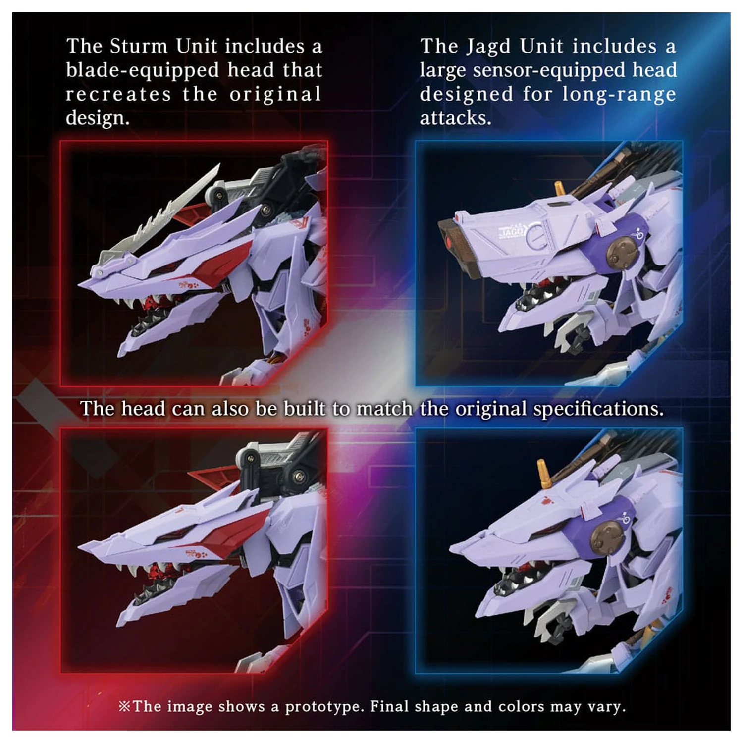 Zoids AM-Z01CP Berserk Fury Sturm & Jagd Unit modell készlet kiegészítő csomag  termékfotó