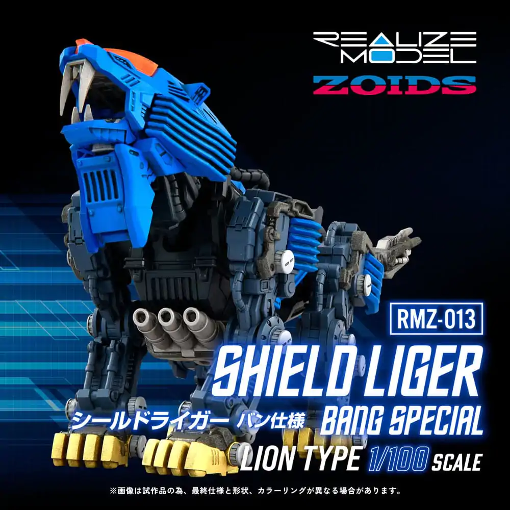 Zoids Műanyag modell készlet 1/100 RMZ-013 Shield Liger Bang Special 25 cm termékfotó