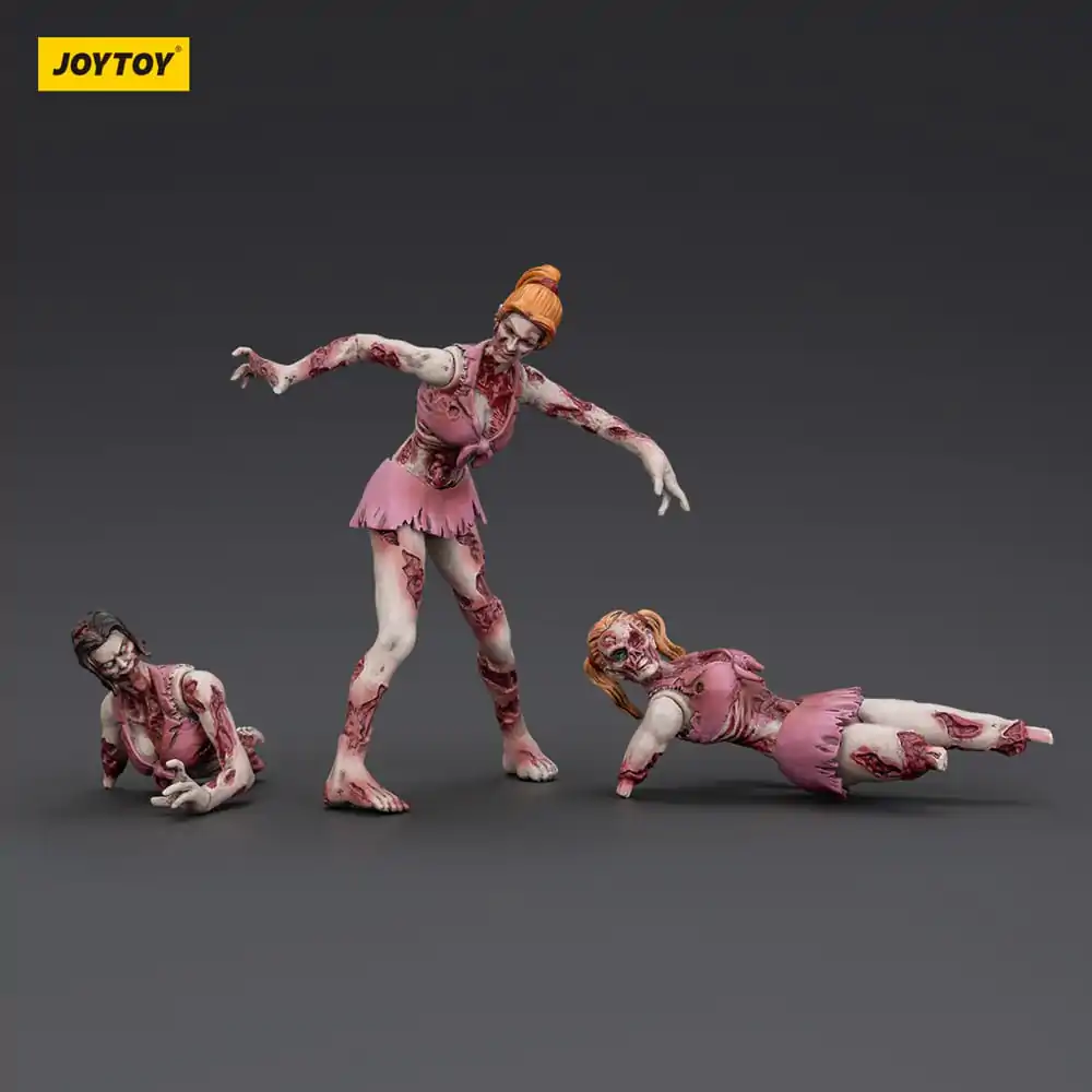 Zombie Dark Source Cheer Leaders 3 db-os akciófigura csomag 8 cm termékfotó