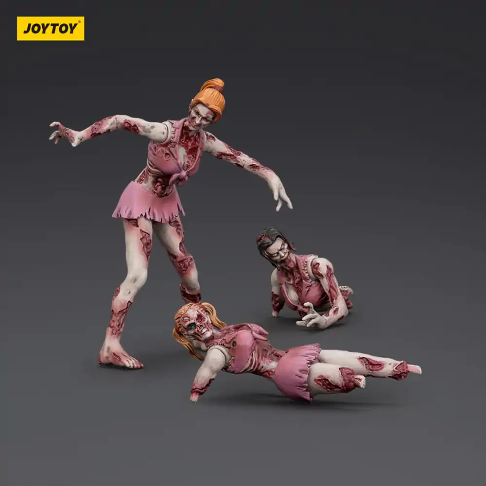 Zombie Dark Source Cheer Leaders 3 db-os akciófigura csomag 8 cm termékfotó