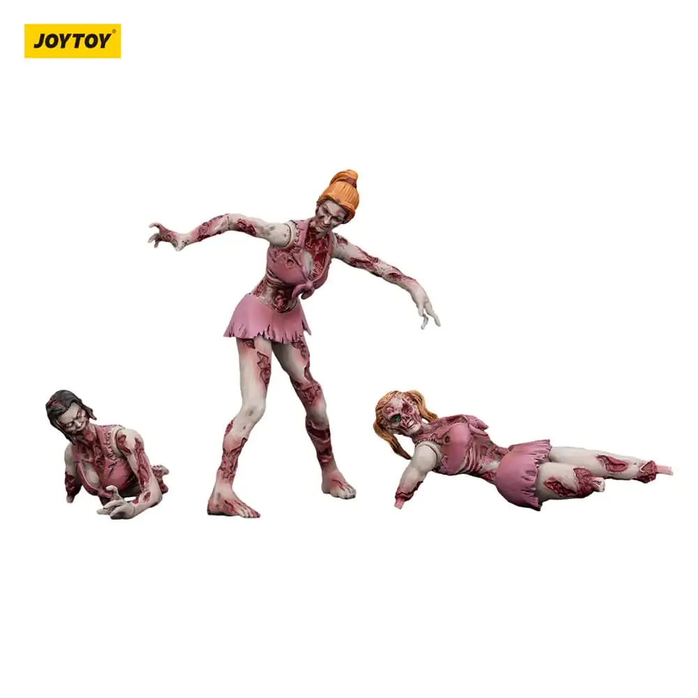 Zombie Dark Source Cheer Leaders 3 db-os akciófigura csomag 8 cm termékfotó