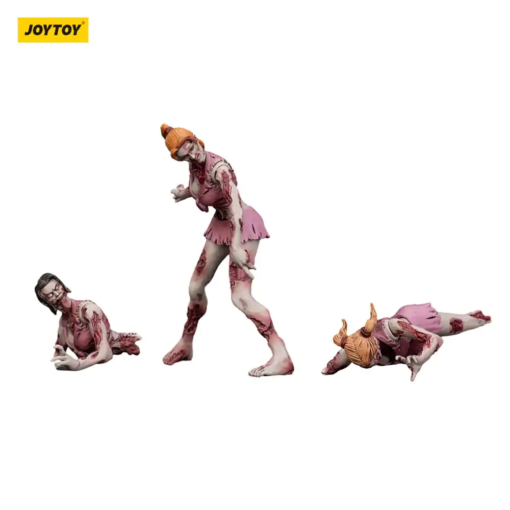 Zombie Dark Source Cheer Leaders 3 db-os akciófigura csomag 8 cm termékfotó